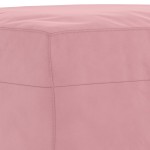 vidaXL Set de canapele, 3 piese, roz, catifea vidaXL Set de canapele, 3 piese, roz, catifea