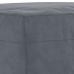 vidaXL Set canapea cu perne, 3 piese, gri închis, catifea vidaXL Set canapea cu perne, 3 piese, gri închis, catifea