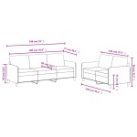 vidaXL Set canapele, 2 piese, roz, catifea