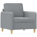 vidaXL Set de canapele cu perne, 4 piese, gri deschis, textil vidaXL Set de canapele cu perne, 4 piese, gri deschis, textil