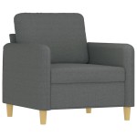 vidaXL Set de canapele cu perne, 4 piese, gri închis, textil vidaXL Set de canapele cu perne, 4 piese, gri închis, textil