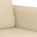 vidaXL Set de canapele cu perne, 4 piese, crem, textil