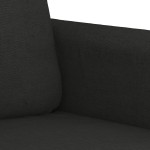 vidaXL Set de canapele cu perne, 4 piese, negru, textil
