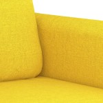 vidaXL Set de canapele cu perne, 4 piese, galben deschis, textil vidaXL Set de canapele cu perne, 4 piese, galben deschis, textil
