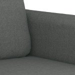 vidaXL Set de canapele cu perne, 4 piese, gri închis, material textil