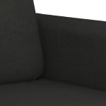 vidaXL Set de canapele cu perne, 4 piese, negru, material textil