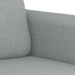 vidaXL Set de canapele cu perne, 2 piese, gri deschis, textil