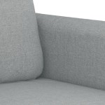 vidaXL Set de canapele cu perne, 2 piese, gri deschis, material textil vidaXL Set de canapele cu perne, 2 piese, gri deschis, material textil