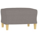 vidaXL Set de canapele cu perne, 3 piese, gri taupe, textil vidaXL Set de canapele cu perne, 3 piese, gri taupe, textil