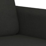 vidaXL Set de canapele cu perne, 2 piese, negru, textil vidaXL Set de canapele cu perne, 2 piese, negru, textil