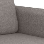 vidaXL Set de canapea cu perne, 2 piese, gri taupe, material textil vidaXL Set de canapea cu perne, 2 piese, gri taupe, material textil