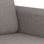 vidaXL Set de canapele cu perne, 3 piese, gri taupe, textil vidaXL Set de canapele cu perne, 3 piese, gri taupe, textil