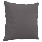 vidaXL Set de canapele cu perne, 3 piese, gri, piele ecologică vidaXL Set de canapele cu perne, 3 piese, gri, piele ecologică