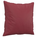 vidaXL Set de canapele cu perne, 2 piese, roșu vin, piele ecologică vidaXL Set de canapele cu perne, 2 piese, roșu vin, piele ecologică