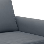 vidaXL Set de canapele cu perne, 2 piese, gri închis, catifea vidaXL Set de canapele cu perne, 2 piese, gri închis, catifea