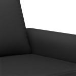 vidaXL Set de canapele cu perne, 3 piese, negru, catifea vidaXL Set de canapele cu perne, 3 piese, negru, catifea