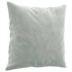 vidaXL Set canapea 2 piese cu perne, gri deschis, catifea