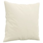 vidaXL Set de canapele cu perne, 2 piese, crem, catifea