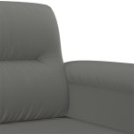 vidaXL Set de canapele cu perne, 4 piese, gri închis, microfibră vidaXL Set de canapele cu perne, 4 piese, gri închis, microfibră