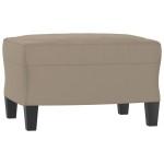 vidaXL Set de canapele cu perne, 4 piese, gri taupe, microfibră