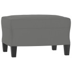vidaXL Set de canapele cu perne, 4 piese, gri închis, microfibră