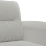 vidaXL Set de canapele cu perne, 2 piese, gri deschis, microfibră