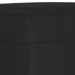 vidaXL Set de canapele cu perne, 3 piese, negru, microfibră vidaXL Set de canapele cu perne, 3 piese, negru, microfibră