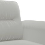 vidaXL Set de canapele cu perne, 2 piese, gri deschis, microfibră vidaXL Set de canapele cu perne, 2 piese, gri deschis, microfibră