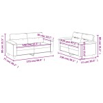 vidaXL Set de canapele cu perne, 2 piese, roșu vin, piele ecologică vidaXL Set de canapele cu perne, 2 piese, roșu vin, piele ecologică