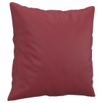 vidaXL Set de canapele cu perne, 2 piese, roșu vin, piele ecologică vidaXL Set de canapele cu perne, 2 piese, roșu vin, piele ecologică