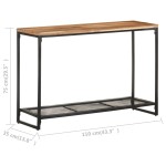 vidaXL Masă consolă, 110 x 35 x 75 cm, lemn masiv de acacia