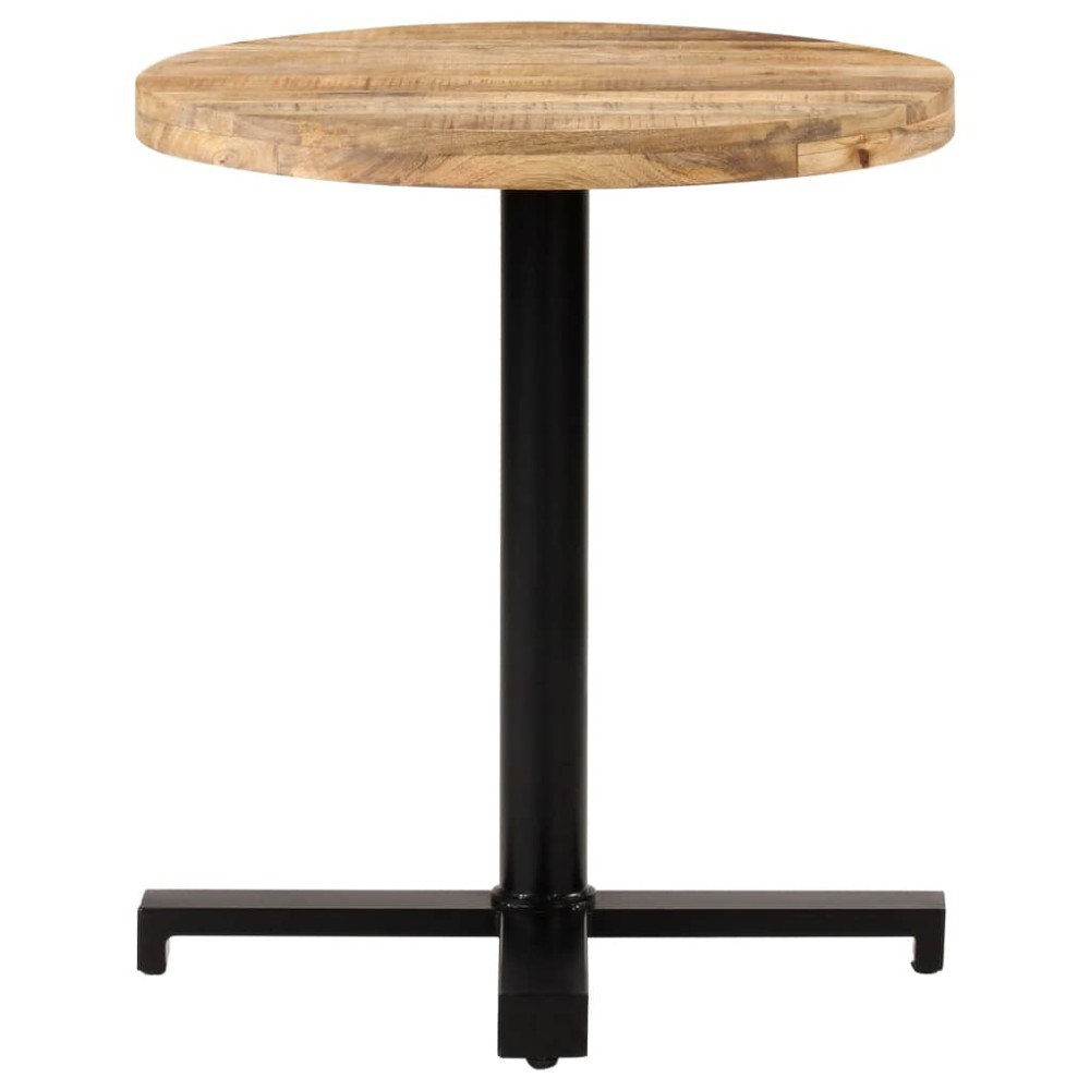 vidaXL Masă de bistro rotundă, Ø70 x 75 cm, lemn de mango brut