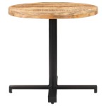 vidaXL Masă de bistro, Ø80 x 75 cm, lemn de mango nefinisat, rotund vidaXL Masă de bistro, Ø80 x 75 cm, lemn de mango nefinisat, rotund