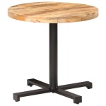vidaXL Masă de bistro, Ø80 x 75 cm, lemn de mango nefinisat, rotund vidaXL Masă de bistro, Ø80 x 75 cm, lemn de mango nefinisat, rotund