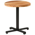 vidaXL Masă de bistro, Ø70x75 cm, lemn masiv de acacia, rotundă