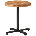vidaXL Masă de bistro, Ø70x75 cm, lemn masiv de acacia, rotundă