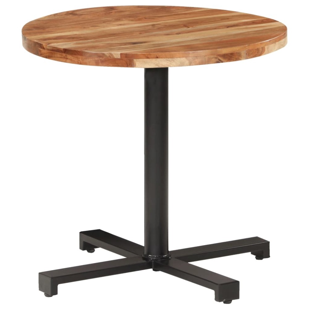 vidaXL Masă de bistro, Ø80x75 cm, rotund, lemn masiv de acacia