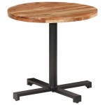 vidaXL Masă de bistro, Ø80x75 cm, rotund, lemn masiv de acacia