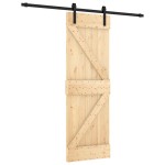 vidaXL Ușă glisantă cu set de feronerie 70x210 cm, lemn masiv de pin vidaXL Ușă glisantă cu set de feronerie 70x210 cm, lemn masiv de pin