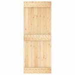 vidaXL Ușă glisantă cu set de feronerie 80x210 cm, lemn masiv de pin vidaXL Ușă glisantă cu set de feronerie 80x210 cm, lemn masiv de pin