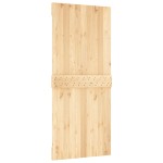 vidaXL Ușă glisantă cu set feronerie, 90x210 cm, lemn masiv de pin vidaXL Ușă glisantă cu set feronerie, 90x210 cm, lemn masiv de pin