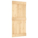 vidaXL Ușă glisantă cu set de feronerie 95x210 cm, lemn masiv de pin vidaXL Ușă glisantă cu set de feronerie 95x210 cm, lemn masiv de pin