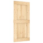 vidaXL Ușă glisantă cu set de feronerie 95x210 cm, lemn masiv de pin vidaXL Ușă glisantă cu set de feronerie 95x210 cm, lemn masiv de pin