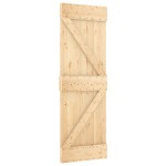 vidaXL Ușă glisantă cu set de feronerie 70x210 cm, lemn masiv de pin vidaXL Ușă glisantă cu set de feronerie 70x210 cm, lemn masiv de pin