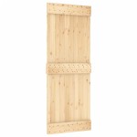 vidaXL Ușă glisantă cu set de feronerie 80x210 cm, lemn masiv de pin vidaXL Ușă glisantă cu set de feronerie 80x210 cm, lemn masiv de pin