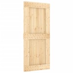 vidaXL Ușă glisantă cu set feronerie, 90x210 cm, lemn masiv de pin vidaXL Ușă glisantă cu set feronerie, 90x210 cm, lemn masiv de pin