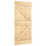 vidaXL Ușă glisantă cu set feronerie, 100x210 cm, lemn masiv de pin vidaXL Ușă glisantă cu set feronerie, 100x210 cm, lemn masiv de pin