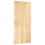 vidaXL Ușă glisantă cu set de feronerie 95x210 cm, lemn masiv de pin vidaXL Ușă glisantă cu set de feronerie 95x210 cm, lemn masiv de pin