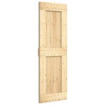 vidaXL Ușă glisantă cu set de feronerie 70x210 cm, lemn masiv de pin vidaXL Ușă glisantă cu set de feronerie 70x210 cm, lemn masiv de pin