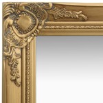 vidaXL Oglindă de perete în stil baroc, auriu, 40 x 40 cm vidaXL Oglindă de perete în stil baroc, auriu, 40 x 40 cm